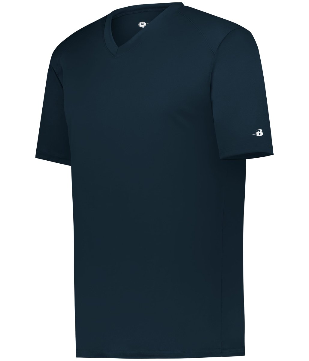 Augusta Sportswear YOUTH B - CORE V - NECK TEE 216200 NAVY (BA) S