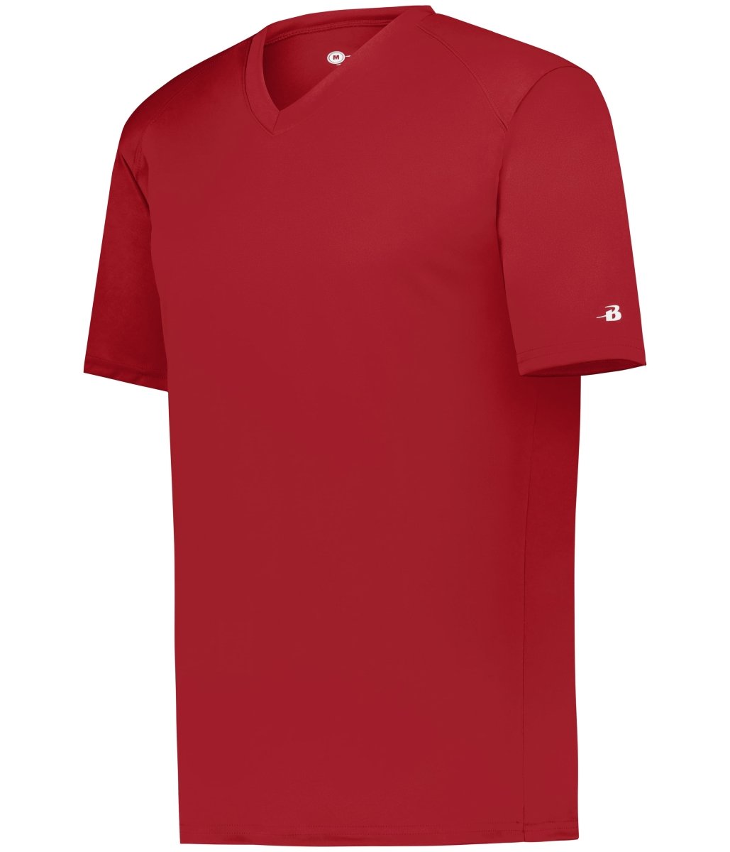 Augusta Sportswear YOUTH B - CORE V - NECK TEE 216200 RED (BA) S