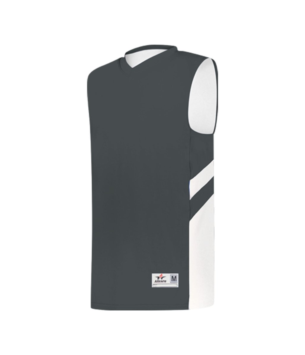Augusta Sportswear YOUTH B - PIVOT REVERSIBLE BASKETBALL JERSEY 256600 GRAPHITE/WHITE (BA) S