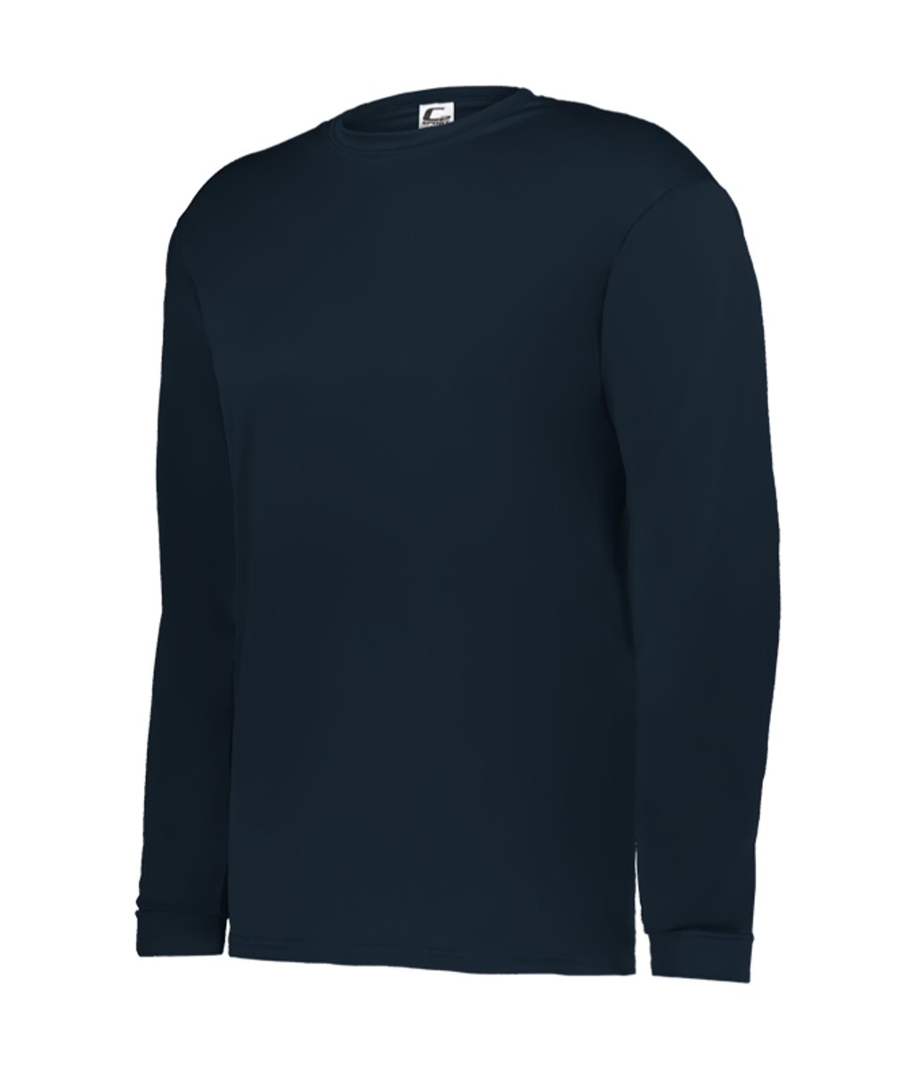 Augusta Sportswear YOUTH C2 LONG SLEEVE TEE 520400 NAVY (BA) S