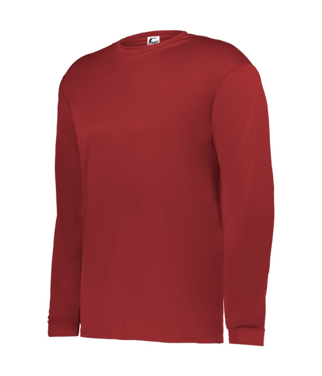 Augusta Sportswear YOUTH C2 LONG SLEEVE TEE 520400 RED (BA) S