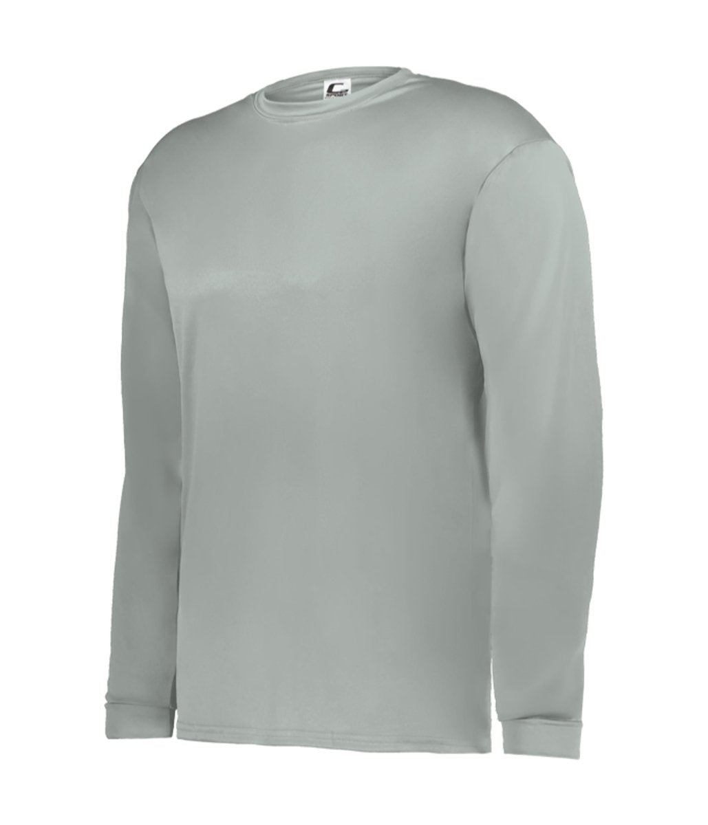 Augusta Sportswear YOUTH C2 LONG SLEEVE TEE 520400 SILVER (BA) S