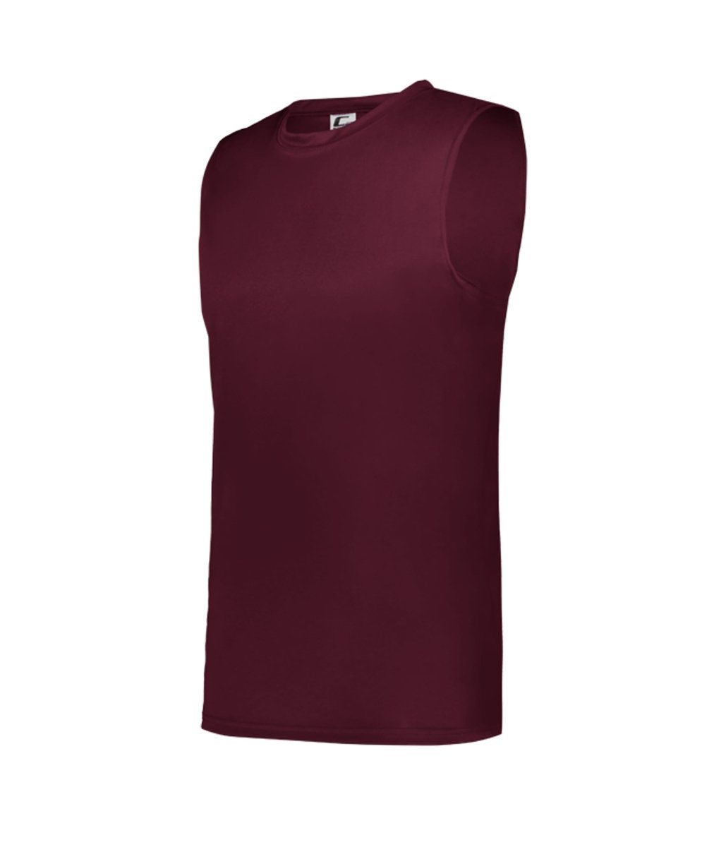 Augusta Sportswear YOUTH C2 SLEEVELESS TEE 523000 MAROON (BA) S