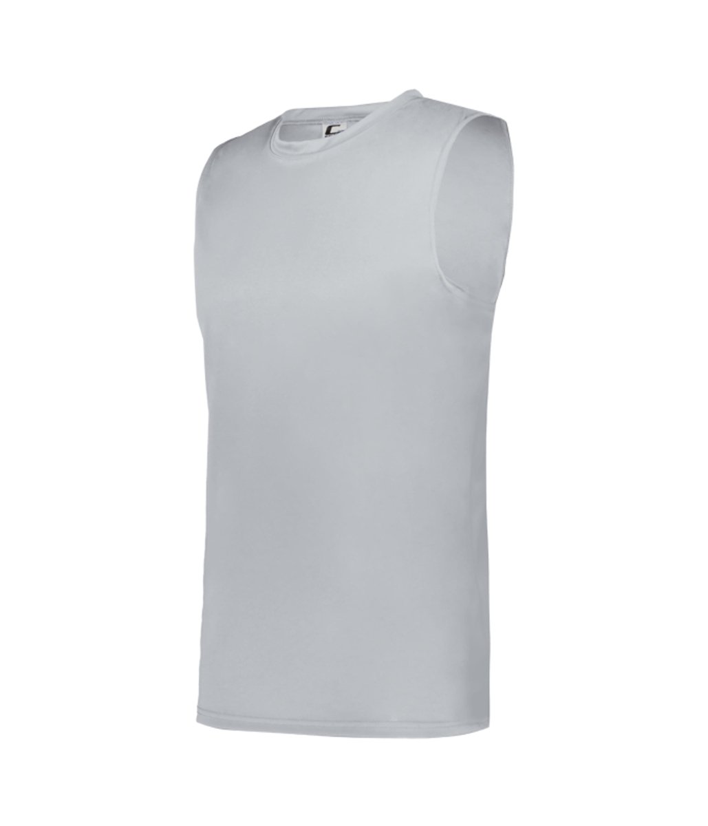 Augusta Sportswear YOUTH C2 SLEEVELESS TEE 523000 SILVER (BA) S
