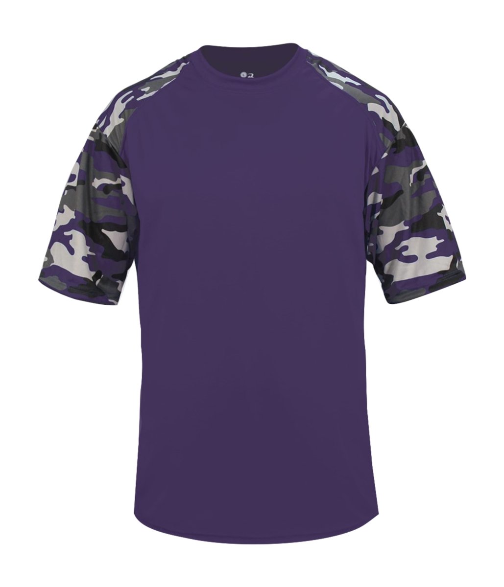 Augusta Sportswear YOUTH CAMO SPORT TEE 214100 PURPLE/PURPLE CAMO (BA) S