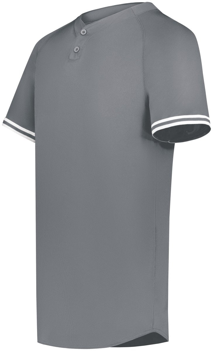 Augusta Sportswear Youth Cutter+ Henley Jersey 6906 GRAPHITE/WHITE S