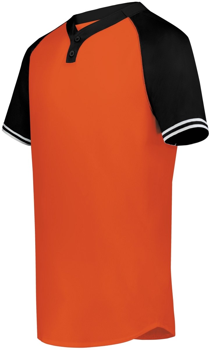 Augusta Sportswear Youth Cutter+ Henley Jersey 6906 ORANGE/BLACK S
