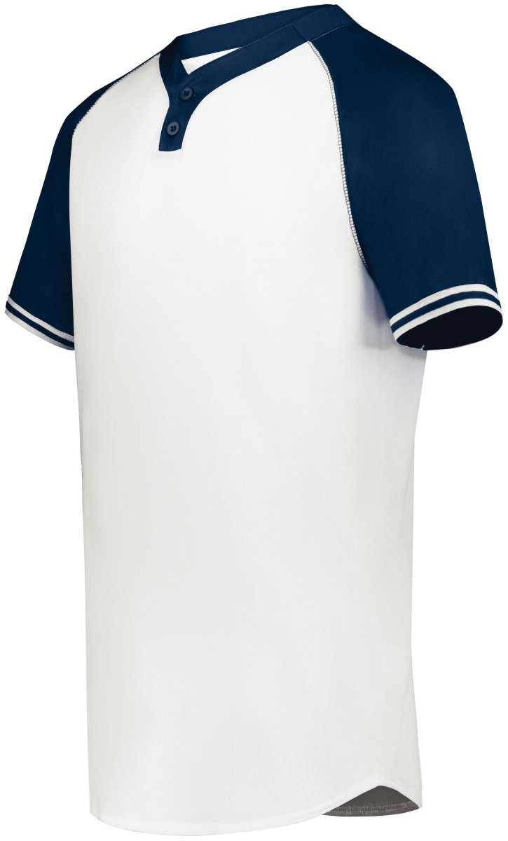 Augusta Sportswear Youth Cutter+ Henley Jersey 6906 WHITE/NAVY S