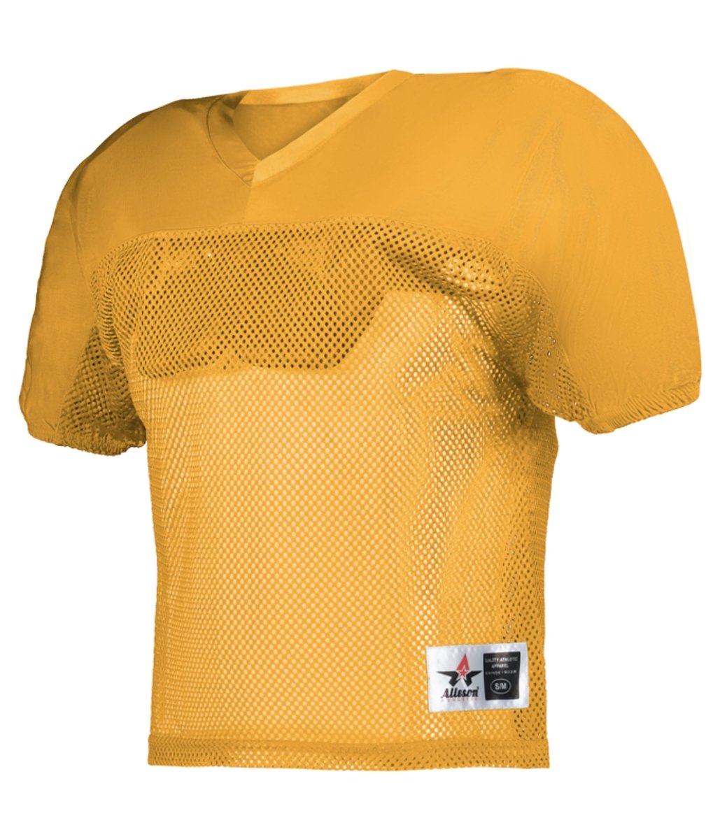 Augusta Sportswear YOUTH DAZZLE MESH FOOTBALL PRACTICE JERSEY - Augusta Sportswear 712Y GOLD SMALL/MEDIUM