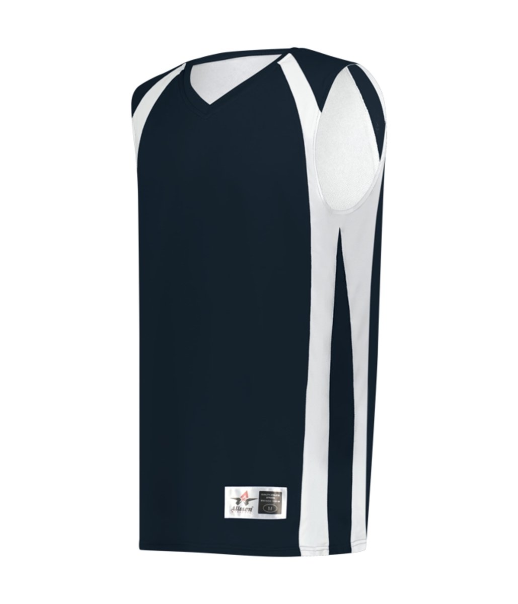 Augusta Sportswear YOUTH DOUBLE - PLY REVERSIBLE BASKETBALL JERSEY 54MMRY NAVY/WHITE (BA) S