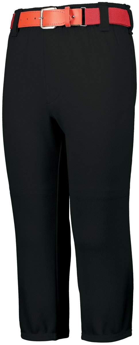 Augusta Sportswear Youth Gamer Pull - Up Baseball Pant With Loops 6851 BLACK XXS