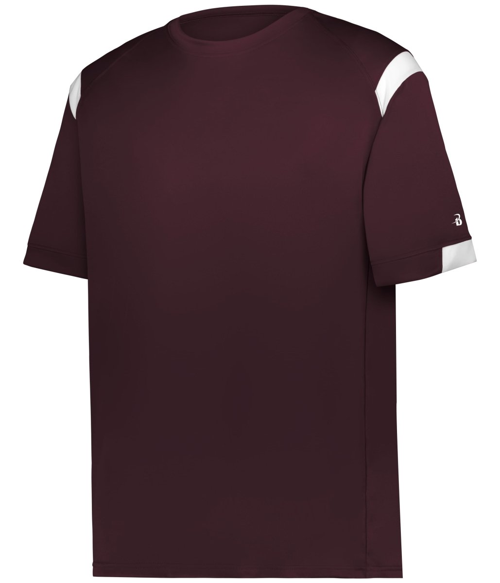 Augusta Sportswear YOUTH ON THE RISE TEE 225100Y MAROON/WHITE (BA) XXS