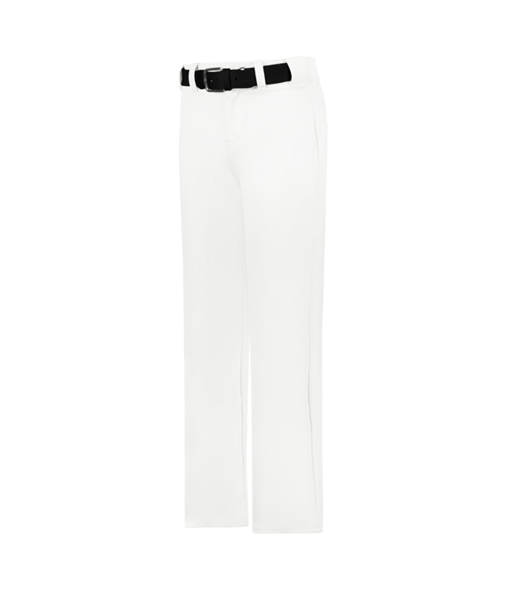 Augusta Sportswear YOUTH OPEN BOTTOM BASEBALL PANT 605WLPY WHITE XXS