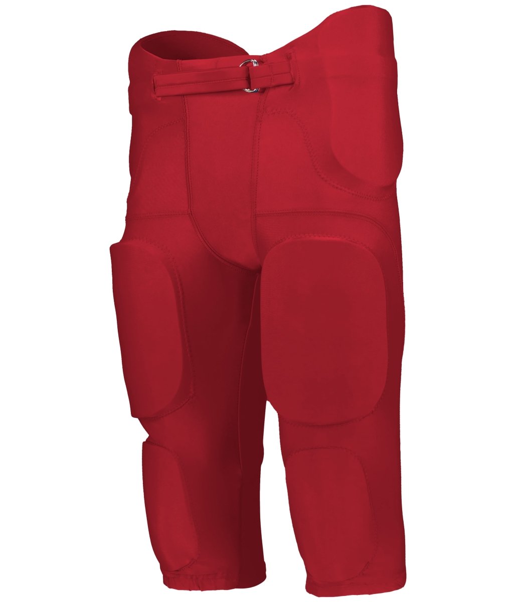 Augusta Sportswear YOUTH POWER SPANDEX INTEGRATED FOOTBALL PANT 689SY RED (BA) S