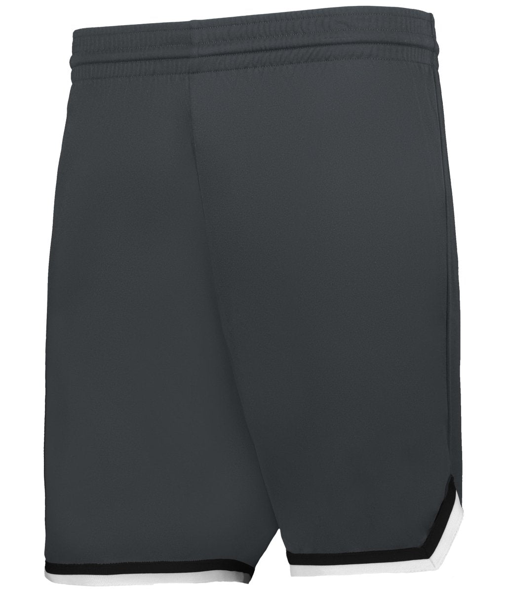 Augusta Sportswear YOUTH RETRO BASKETBALL SHORTS - Augusta Sportswear A54000 GRAPHITE/BLACK/WHITE (BA) S
