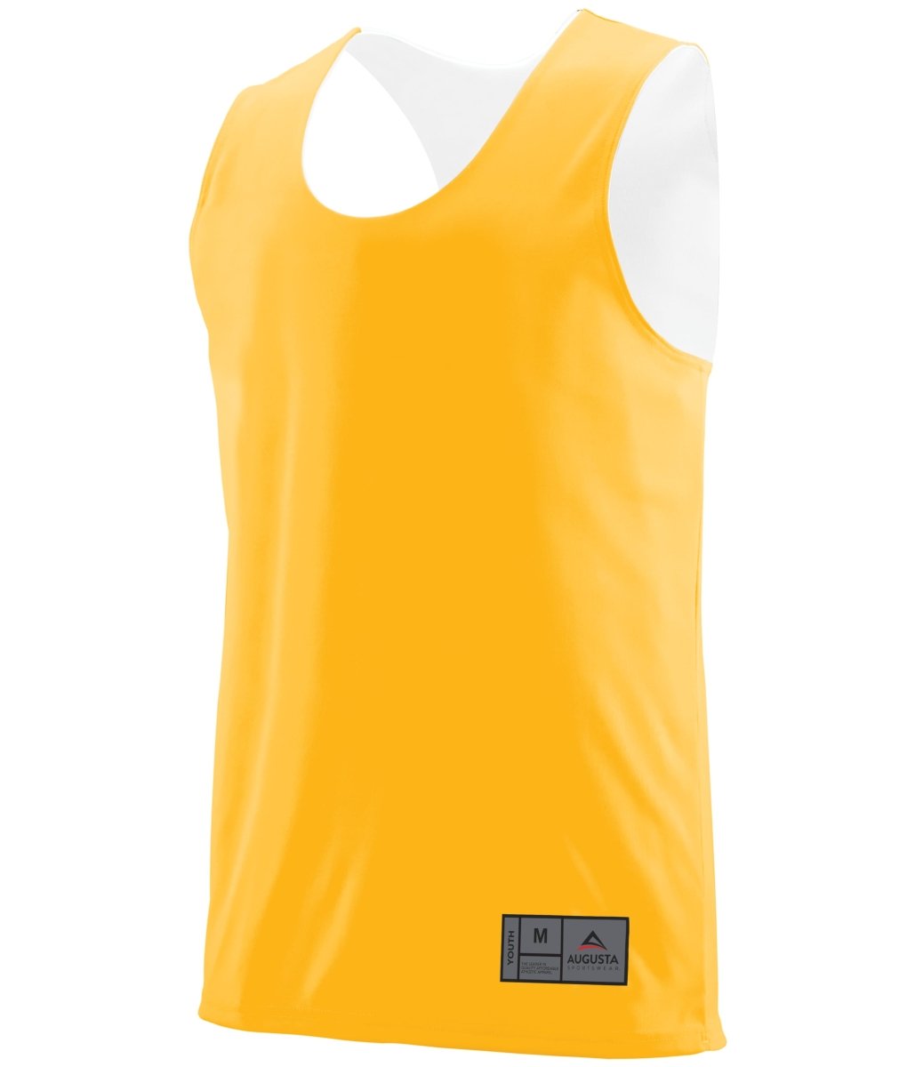 Augusta Sportswear Youth Reversible Wicking Jersey 149 GOLD/WHITE S