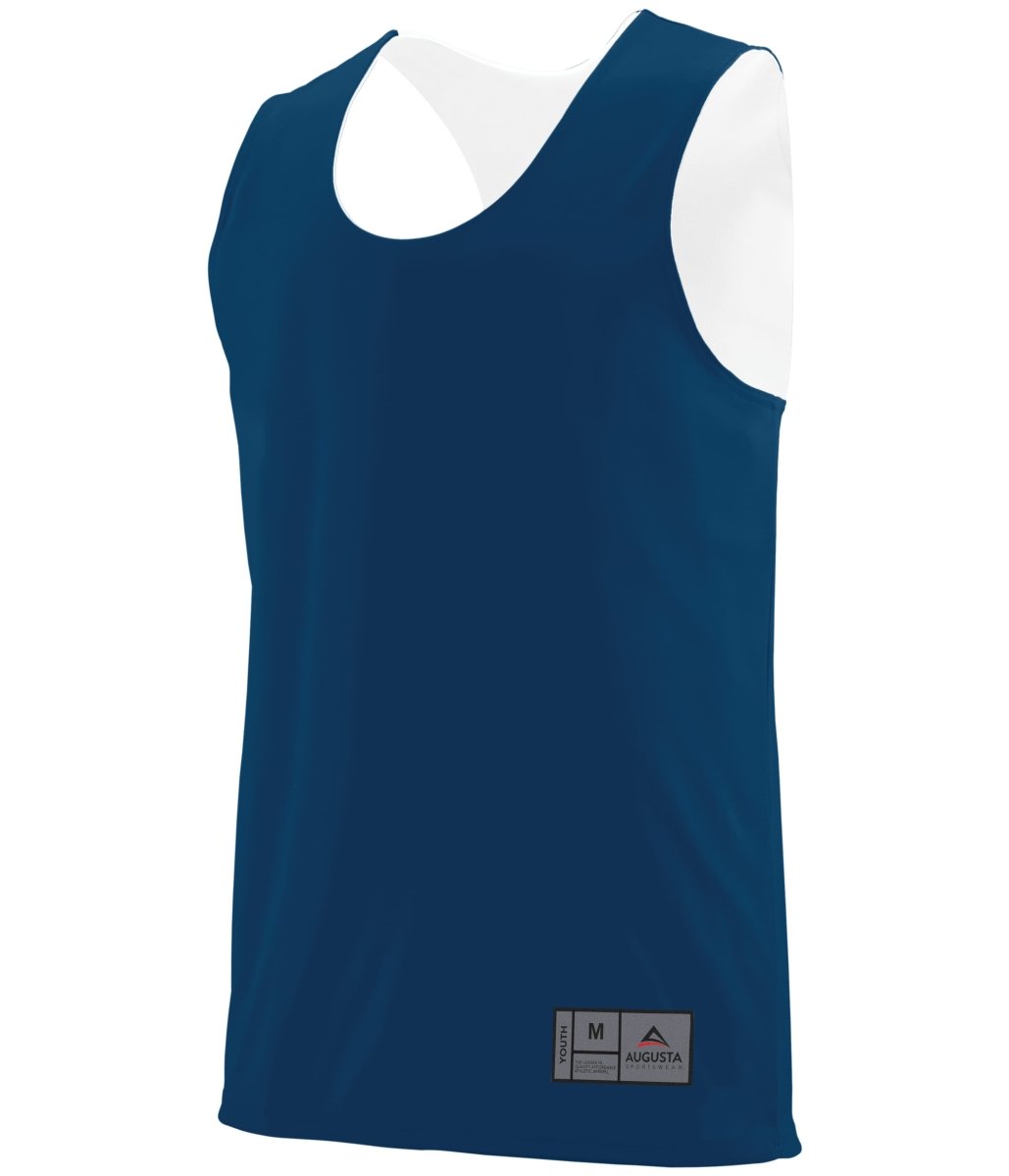 Augusta Sportswear Youth Reversible Wicking Jersey 149 NAVY/WHITE S