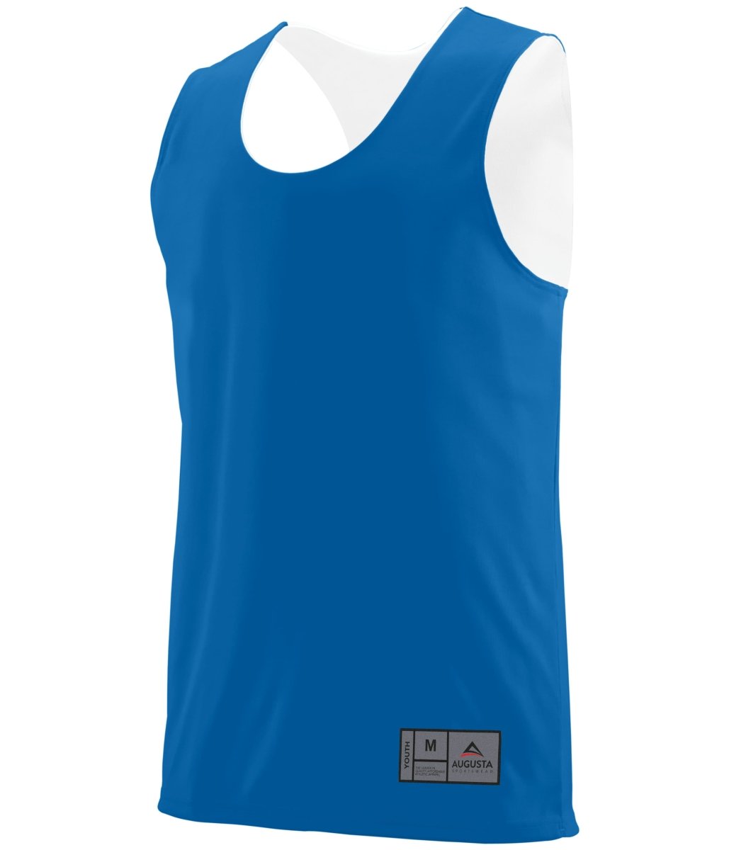 Augusta Sportswear Youth Reversible Wicking Jersey 149 ROYAL/WHITE S