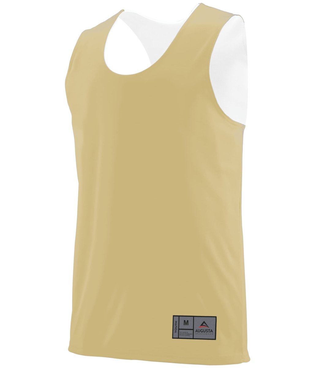 Augusta Sportswear Youth Reversible Wicking Jersey 149 VEGAS GOLD/WHITE S