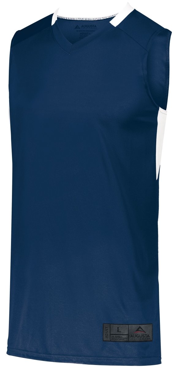 Augusta Sportswear Youth Step - Back Basketball Jersey 1731 NAVY/WHITE S