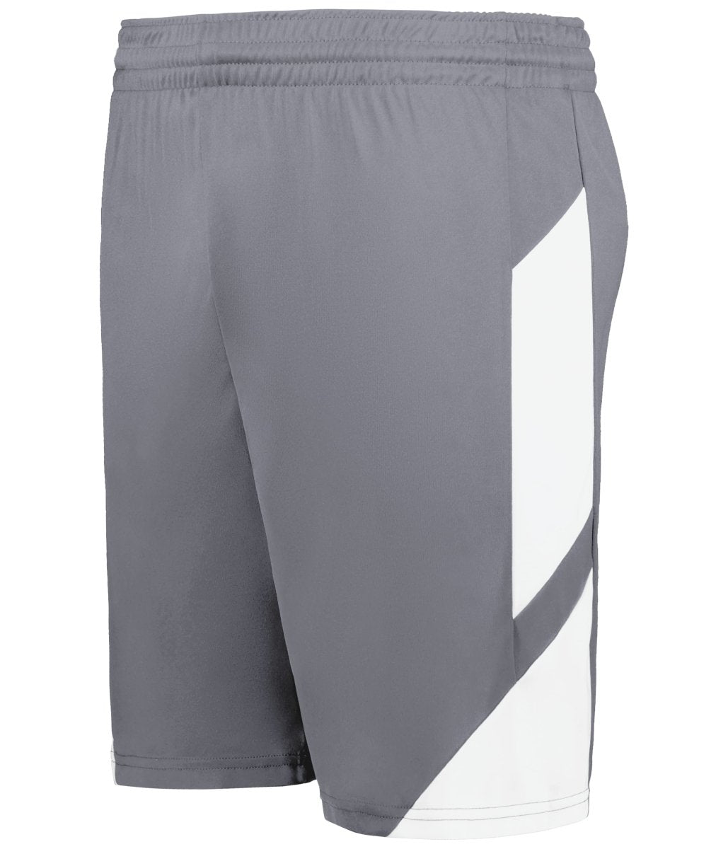 Augusta Sportswear Youth Step - Back Modern Fit Basketball Shorts 1737 GRAPHITE/WHITE S
