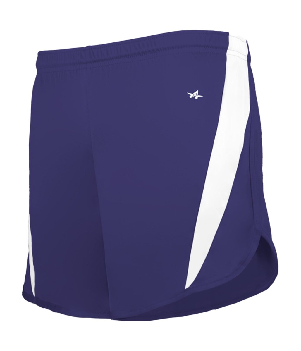 Augusta Sportswear YOUTH STRIDE SHORT 227300 PURPLE/WHITE (BA) S