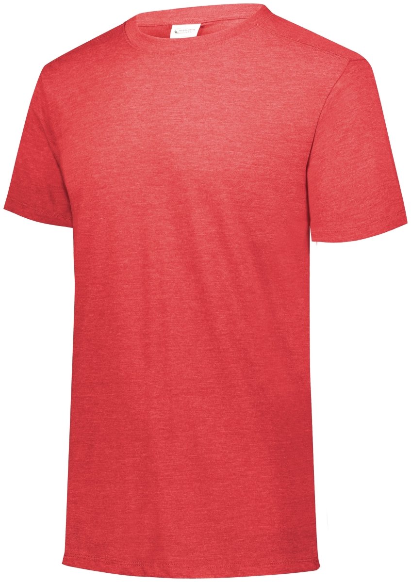 Augusta Sportswear Youth Tri - Blend Tee 3066 RED HEATHER S