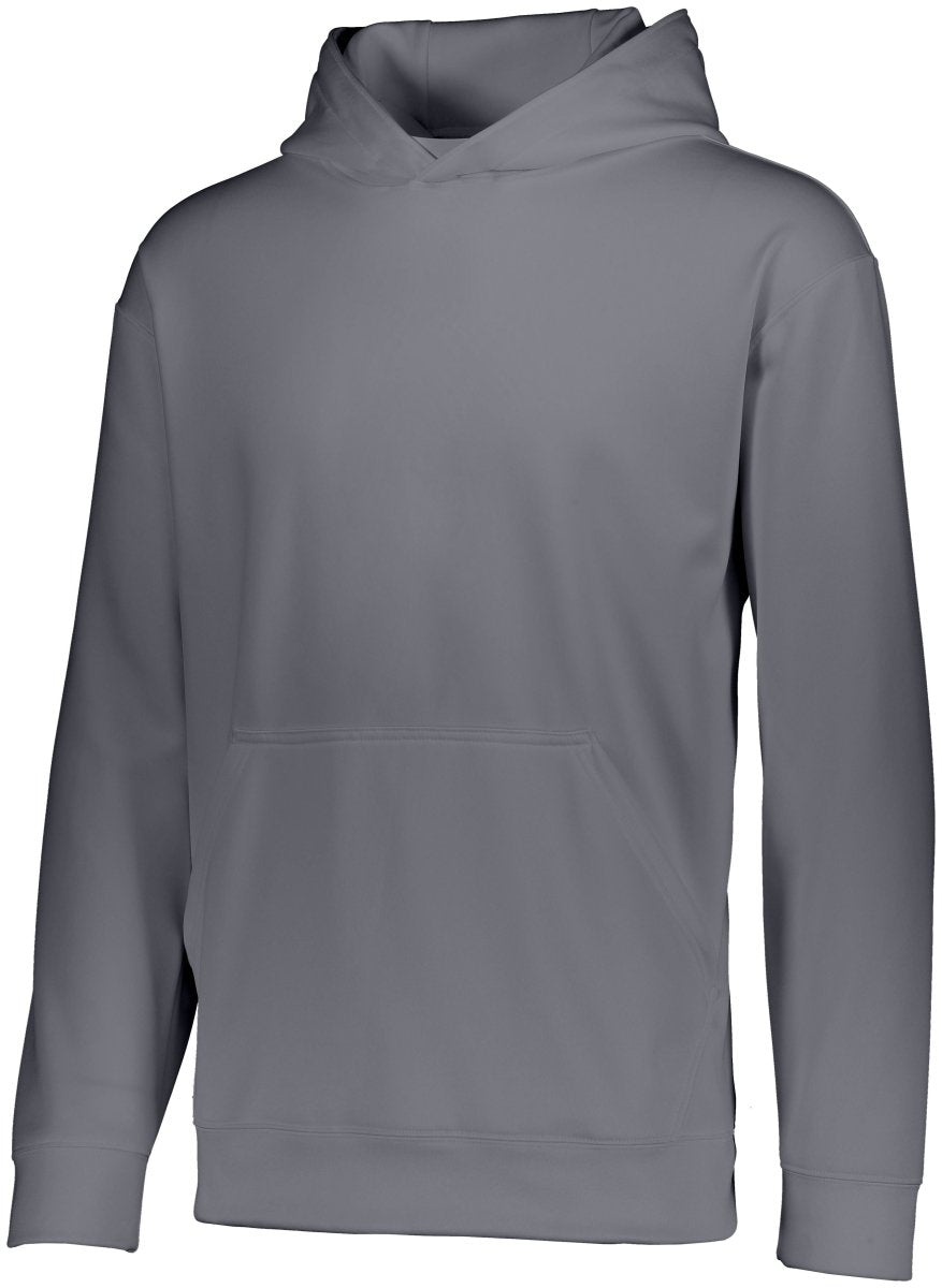 Augusta Sportswear Youth Wicking Fleece Hoodie 5506 GRAPHITE S
