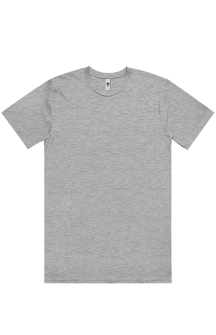 Royal Apparel B1015 Basic Supply Co. Unisex Short Sleeve 4.4 Jersey Tee - Heather Grey