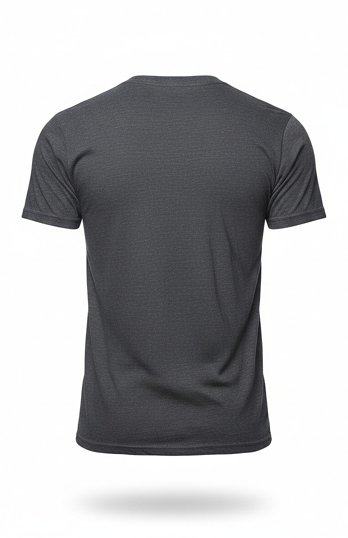 Royal Apparel B2001 Basic Supply Co. Unisex Short Sleeve 4.4 oz Blend Jersey Tee - Heather Dark Grey