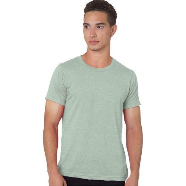 Bayside Unisex 50/50 Fine Jersey T-Shirt - Bayside 9510 Black Frost S Short Sleeve T-Shirts