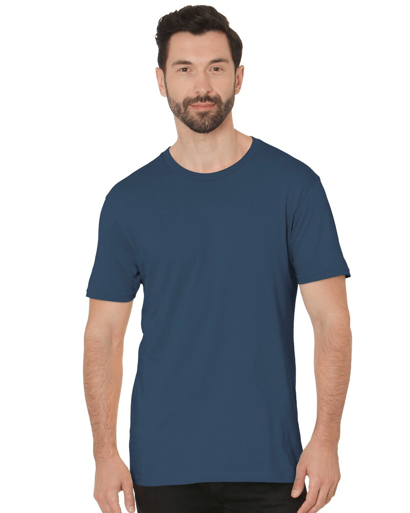 Bayside Unisex Fine Jersey T-Shirt - Blue Jean - Bayside 9500 Blue Jean S Short Sleeve T-Shirts