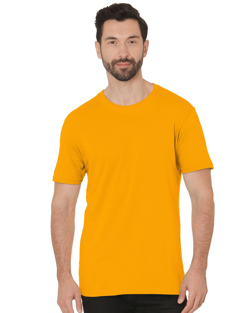 Bayside Unisex Fine Jersey T-Shirt - Gold - Bayside 9500 Gold S Short Sleeve T-Shirts