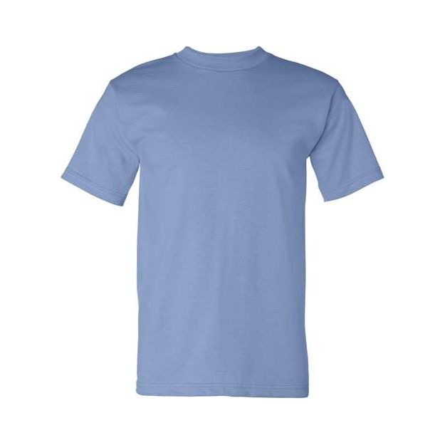 Bayside Unisex USA - Made Heavyweight T-Shirt - Carolina Blue - Bayside 5100 Carolina Blue S Short Sleeve T-Shirts