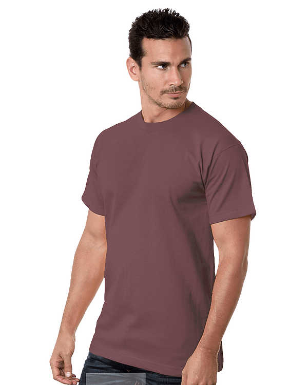 Bayside Unisex USA - Made Heavyweight T-Shirt - Clay - Bayside 5100 Clay S Short Sleeve T-Shirts