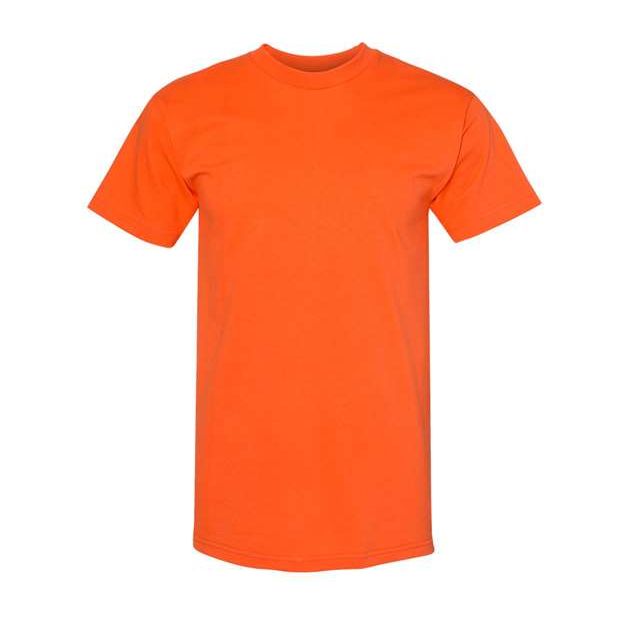 Bayside Unisex USA - Made Heavyweight T-Shirt - Orange - Bayside 5100 Orange S Short Sleeve T-Shirts