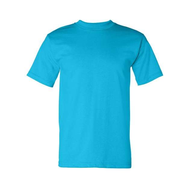 Bayside Unisex USA - Made Heavyweight T-Shirt - Teal - Bayside 5100 Teal S Short Sleeve T-Shirts