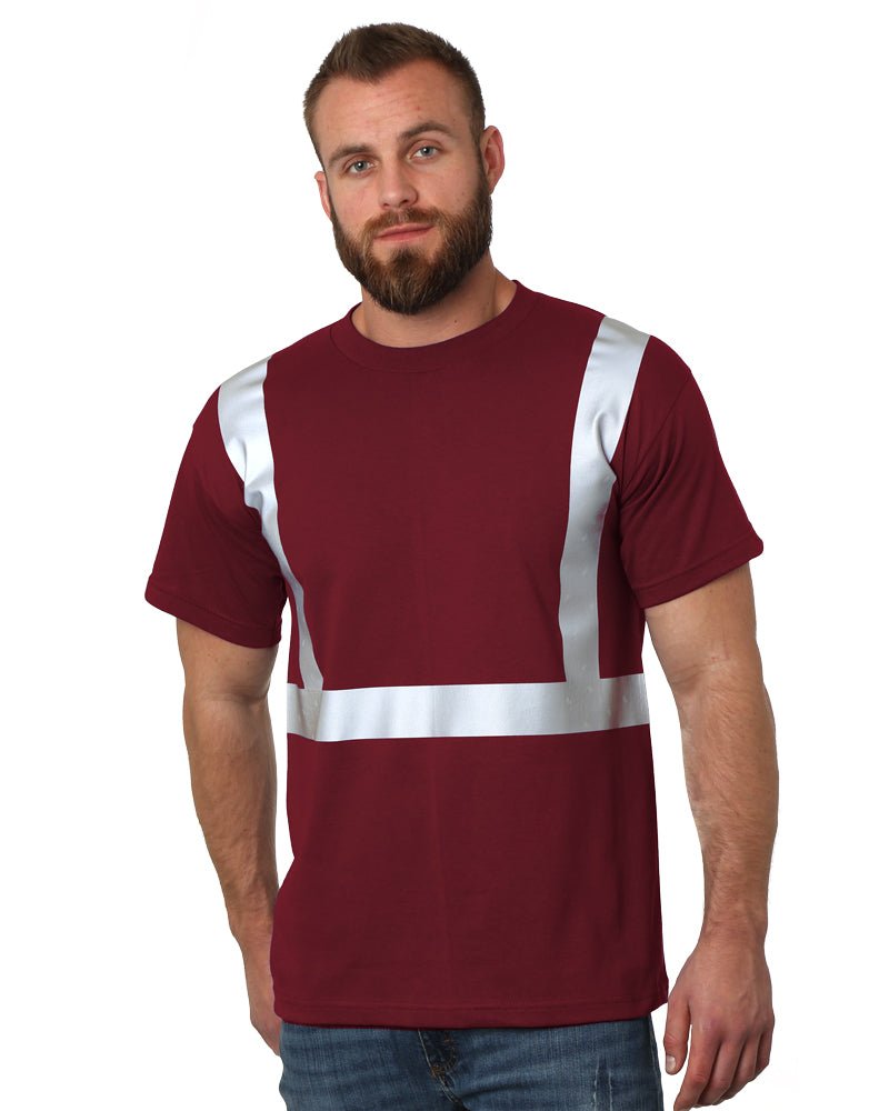Bayside Unisex USA - Made High Visibility T-Shirt - Papaya - Bayside 3751 Papaya S Short Sleeve T-Shirts