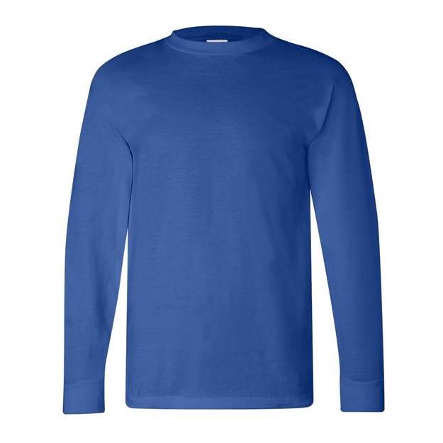 Bayside Unisex USA - Made Long Sleeve T-Shirt - Royal Blue - Bayside 6100 Royal Blue S Long Sleeve T-Shirts