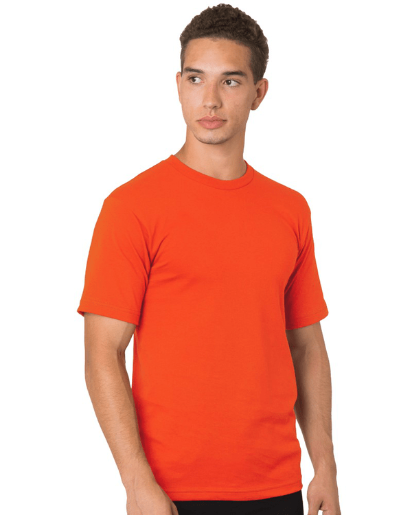 Bayside Unisex USA - Made Midweight T-Shirt - Bayside 5040 Bright Orange S Short Sleeve T-Shirts