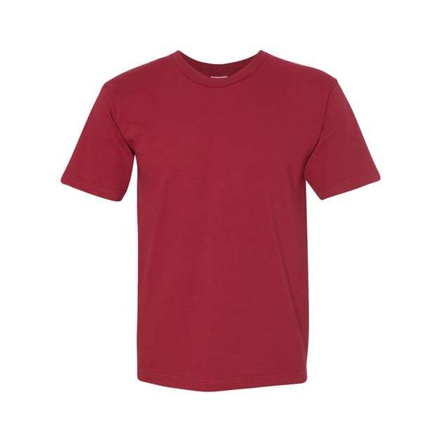 Bayside Unisex USA - Made Midweight T-Shirt - Bayside 5040 Cardinal S Short Sleeve T-Shirts