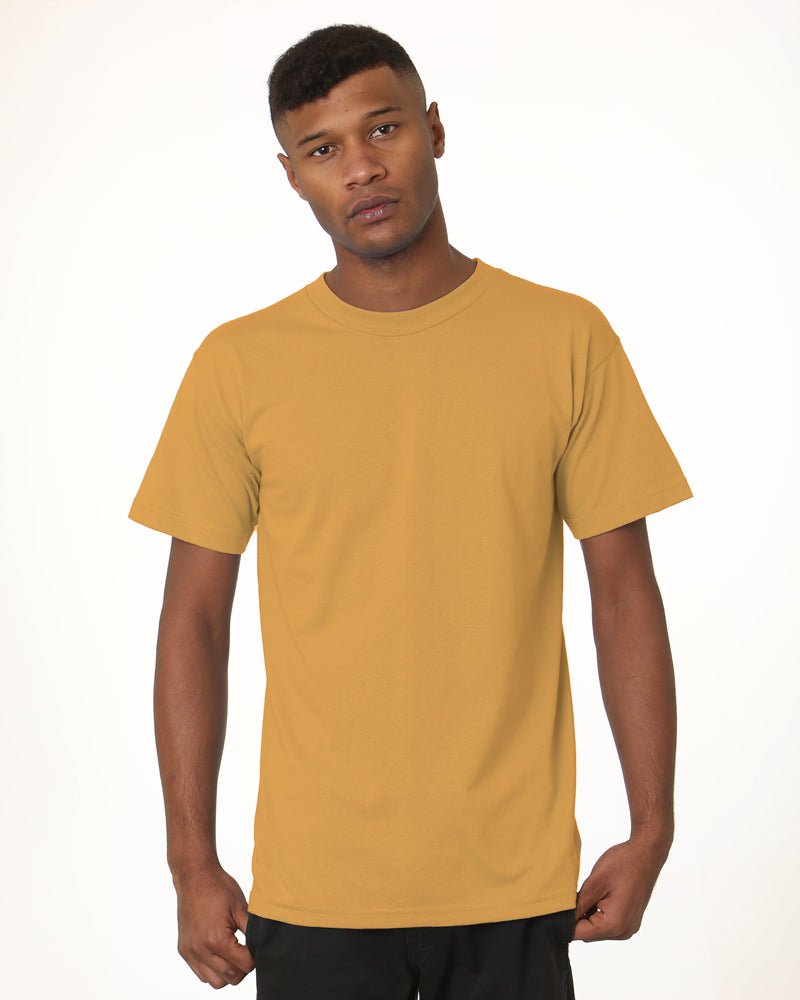 Bayside Unisex USA - Made Midweight T-Shirt - Bayside 5040 Gold S Short Sleeve T-Shirts