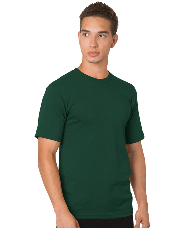Bayside Unisex USA - Made Midweight T-Shirt - Bayside 5040 Hunter Green S Short Sleeve T-Shirts