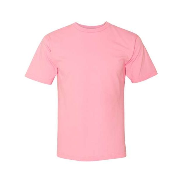 Bayside Unisex USA - Made Midweight T-Shirt - Bayside 5040 Pink S Short Sleeve T-Shirts