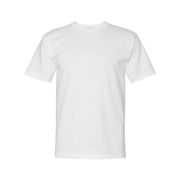 Bayside Unisex USA - Made Midweight T-Shirt - Bayside 5040 White S Short Sleeve T-Shirts