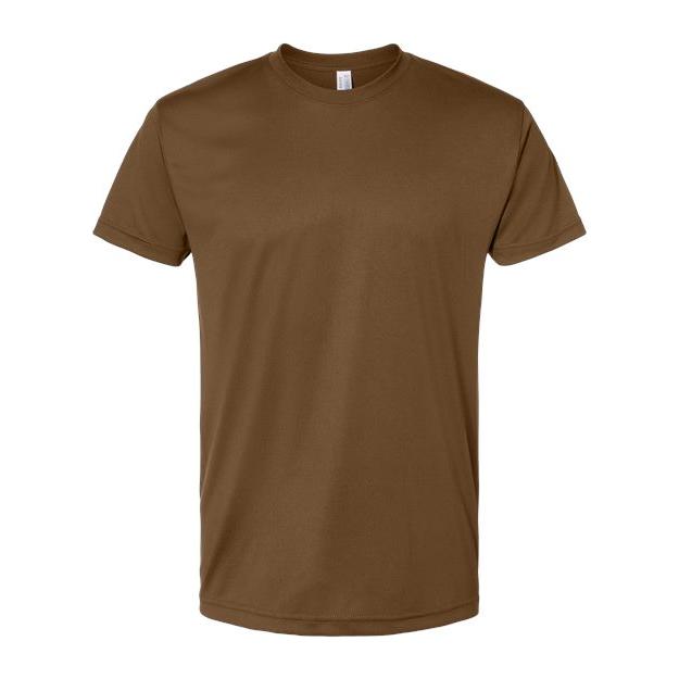 Bayside Unisex USA - Made Performance T-Shirt - Bayside 5300 Coyote Brown S Short Sleeve T-Shirts