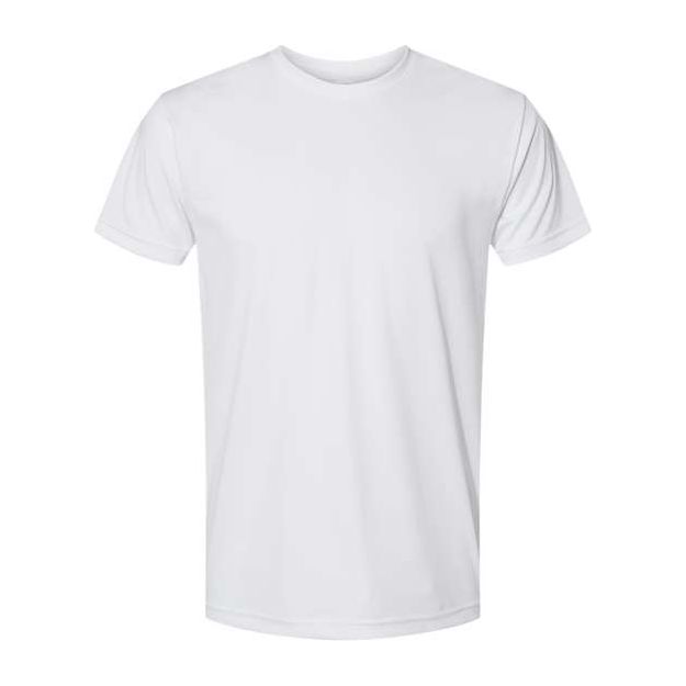 Bayside Unisex USA - Made Performance T-Shirt - Bayside 5300 White S Short Sleeve T-Shirts
