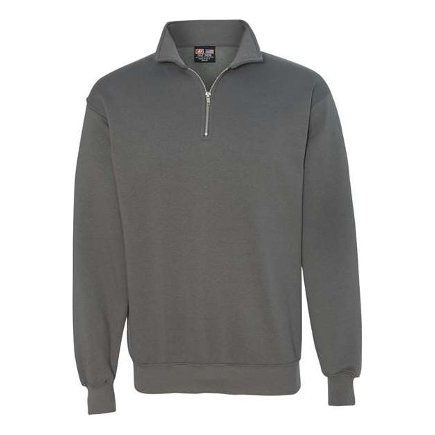 Bayside Unisex USA - Made Quarter - Zip Sweatshirt - Bayside 920 Charcoal S Zip Hoodies