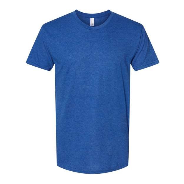 Bayside Unisex USA - Made Triblend T-Shirt - Bayside 5710 Tri Steel Blue S Short Sleeve T-Shirts