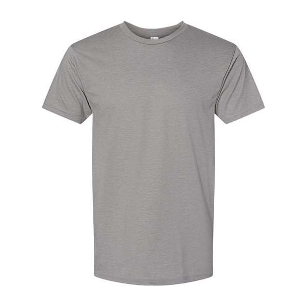 Bayside Unisex USA - Made Triblend T-Shirt - Bayside 5710 Tri Steel Blue S Short Sleeve T-Shirts